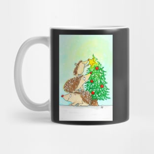 Hedgehog Merry Christmas Mug